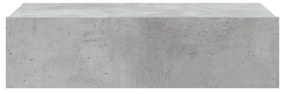 betonszürke TV-szekrény LED-lámpákkal 60x35x15,5 cm