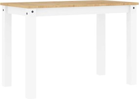 vidaXL Panama fehér tömör fenyőfa ebédlőasztal 112 x 60 x 75 cm