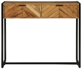 Konzol Asztal 90x35x75 cm Szilárd Fa Akác