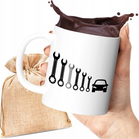 Nyomott Mintás Bögre Szuper Műhelyben Való Használatra Szerelőnek 330 ML Ajándék