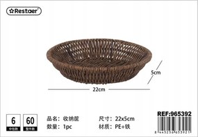 Stílusos tárolókosár 22cm tartós anyagból