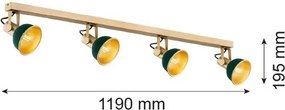 Argon LENORA 1800 Spotlámpa 4x7W/E14 IP20