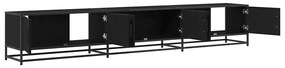 TV szekrény Musta tammi 240 x 35 x 41 cm Faanyag