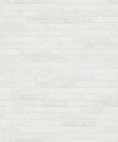 Fehér tégla utánzatú tapéta domború szerkezettel és homokszemcsékkel