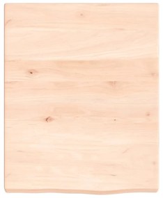 kezeletlen tömör tölgyfa fali polc 40x50x(2-4) cm