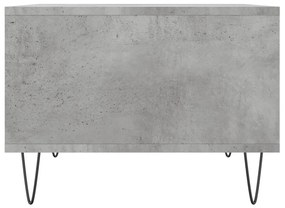 Betonszürke szerelt fa dohányzóasztal 60 x 50 x 36,5 cm