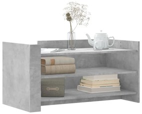 Betonszürke szerelt fa dohányzóasztal 100 x 50 x 50 cm