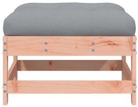 Tömör duglászfenyő kerti lábzsámoly párnákkal
