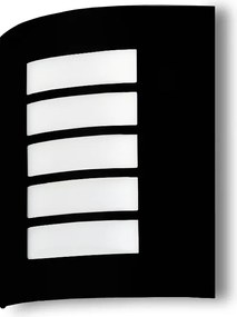 Kültéri homlokzati lámpa kerti fali lámpa IP44 LED-hez fekete E27