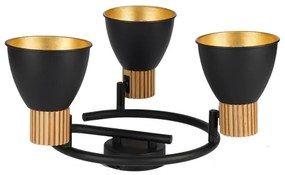 Brilagi - Spotlámpa ODENSE 3xE14/10W/230V kaucsukfa/fekete