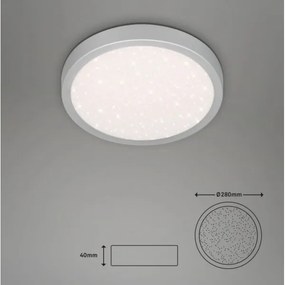Briloner 3048-014 - LED Mennyezeti lámpa RUNA LED/18W/230V ezüst