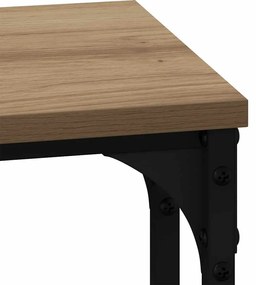 Fészkelt Kávézó Asztal 3 pcs kézműves tölgy 50.5 x 35 x 53 cm