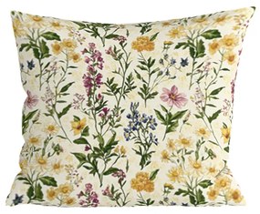 Díszpárnahuzat HERBELLE 45x45 cm, krém színű