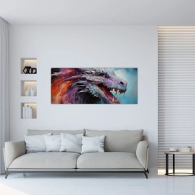 Kép - Egy sárkány illusztrációja (120x50 cm)