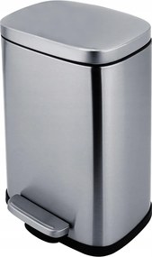 Nimco Fürdőszobai hulladékgyűjtő 5l, matt rozsdamentes acél, csendes záródású Kos 8005-10_