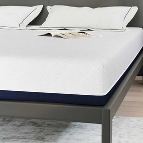 Matrac Fehér és kék 200 x 200 cm Hab