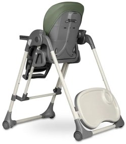 Lionelo - LAURICE gyermek étkezőszék, olívazöld