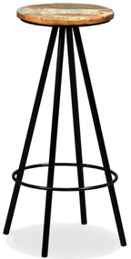 5-részes tömör akácfa és újrahasznosított fa bárszett