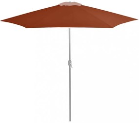 terrakotta kültéri napernyőponyva 300 cm