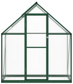 zöld alumínium melegház alapvázzal 169 x 58 x 195 cm