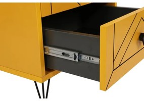 Éjjeliszekrény LUNA 55x50 cm sárga