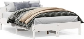 vidaXL fehér tömör fenyőfa ágy matrac nélkül 150 x 200 cm