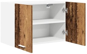 Függő szekrény Riga 2 pcs Régi fa és fehér 60 x 31 x 40 cm