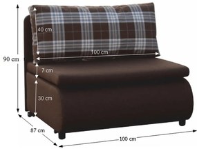 Fotel Keny New (barna + barna minta). 808335