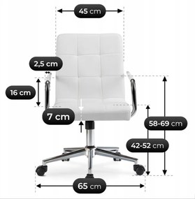 Junior Forgószék Fehér Színben. ASTRO