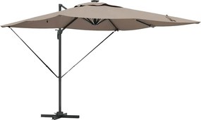 vidaXL Napernyő Tópszínű 286 x 284 x 270 cm Alumínium és poliészter
