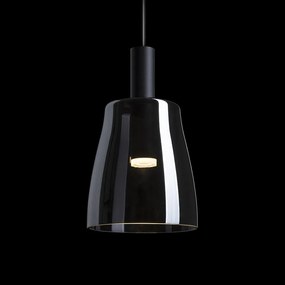 RENDL BELLINI M LED závěsná černá kouřové sklo 230V LED 5W 30° 3000K