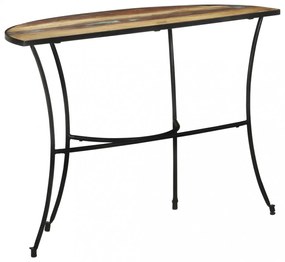 tömör újrahasznosított fa kisasztal 110 x 40 x 77 cm