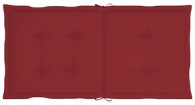 6 db bordó oxford szövet háttámlás székpárna 100x50x3 cm