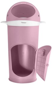 Rózsaszín műanyag szemetes pelenkákhoz 25 l Whale – Kindsgut