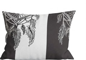 Mikroszálas párnahuzat TIRSO 50x70 cm, szürke-fehér