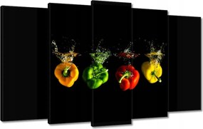 Vászonkép 100x60 Paprika Víz