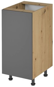 Alsó konyhaszekrény D40 Langari (artisan tölgy + matt szürke) (B). 1016889