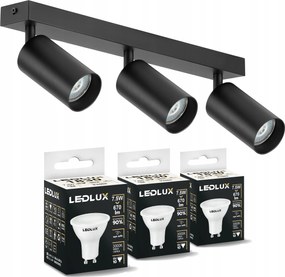 Mennyezeti lámpa szett halogén sín lámpatest GU10 Led 7W