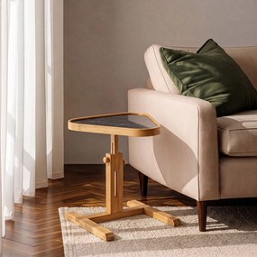 Opus Ucgen 46 - Oak, Black Marble