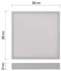 LED Mennyezeti lámpa LED/28,5W/230V 3000/3500/4000K 30x30 cm fehér