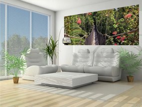Flizelin fotótapéta Híd a dzsungelben trópusi táj 250x104 +ragasztó