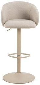 Bézs állítható magasságú karfás bárszék (ülésmagasság 86 cm) Eleanor – Actona