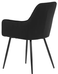 Fekete Bársony Étkezőszék. DCH-215 BK4