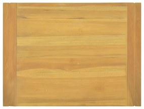 tömör tíkfa falra szerelhető fürdőszobaszekrény 60 x 45 x 35 cm
