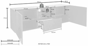 ARIA fehér TV-szekrény
