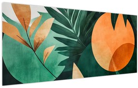 Kép - Geometrikus természeti minták (120x50 cm)