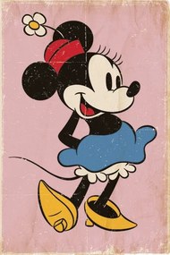 Plakát Minnie Egér (Minnie Mouse) - Retro, (61 x 91.5 cm)