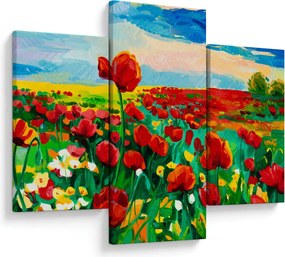 Kép egy mező mákkal (90x60 cm)