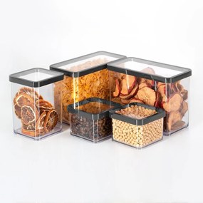 ROTHO LOFT MŰANYAG KONYHAI TÁROLÓDOBOZ - 4X2,1 L (20 x 10 x)