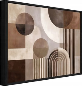 Vászonkép Fekete Keretben Absztrakt Boho Nappali Hálószoba 120x80